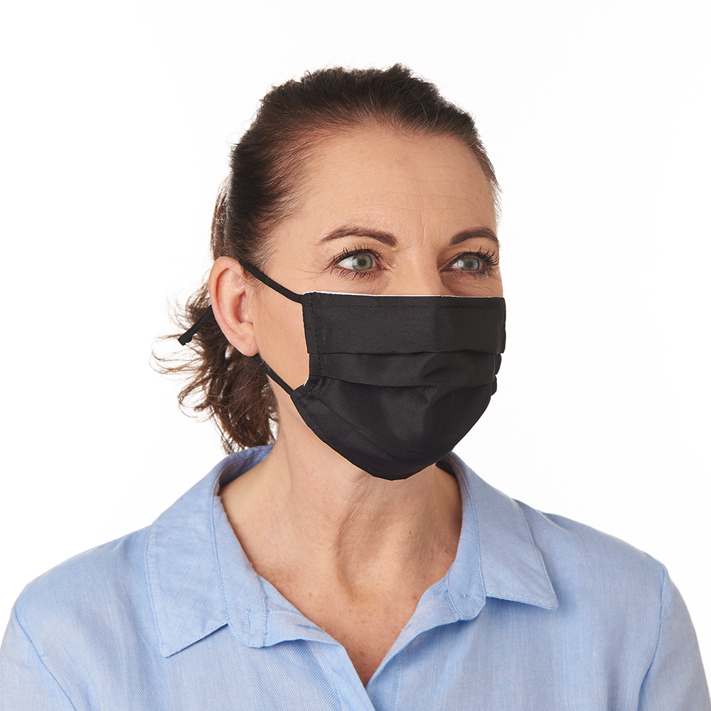 Washable adult face masks black