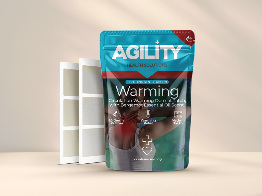 Heated Circulation Patch for Pain Relief (Pack of 20)