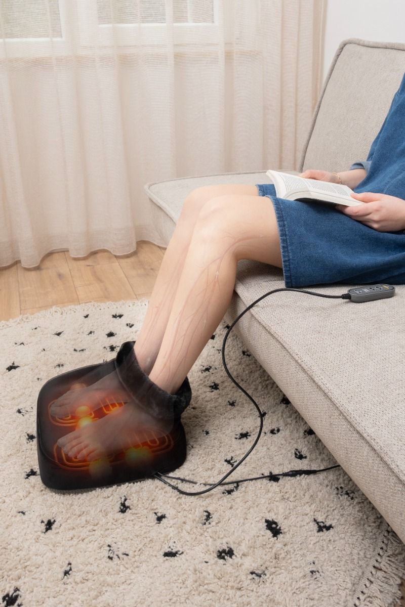 2-in-1 Shiatsu Foot Massager and Massage Cushion